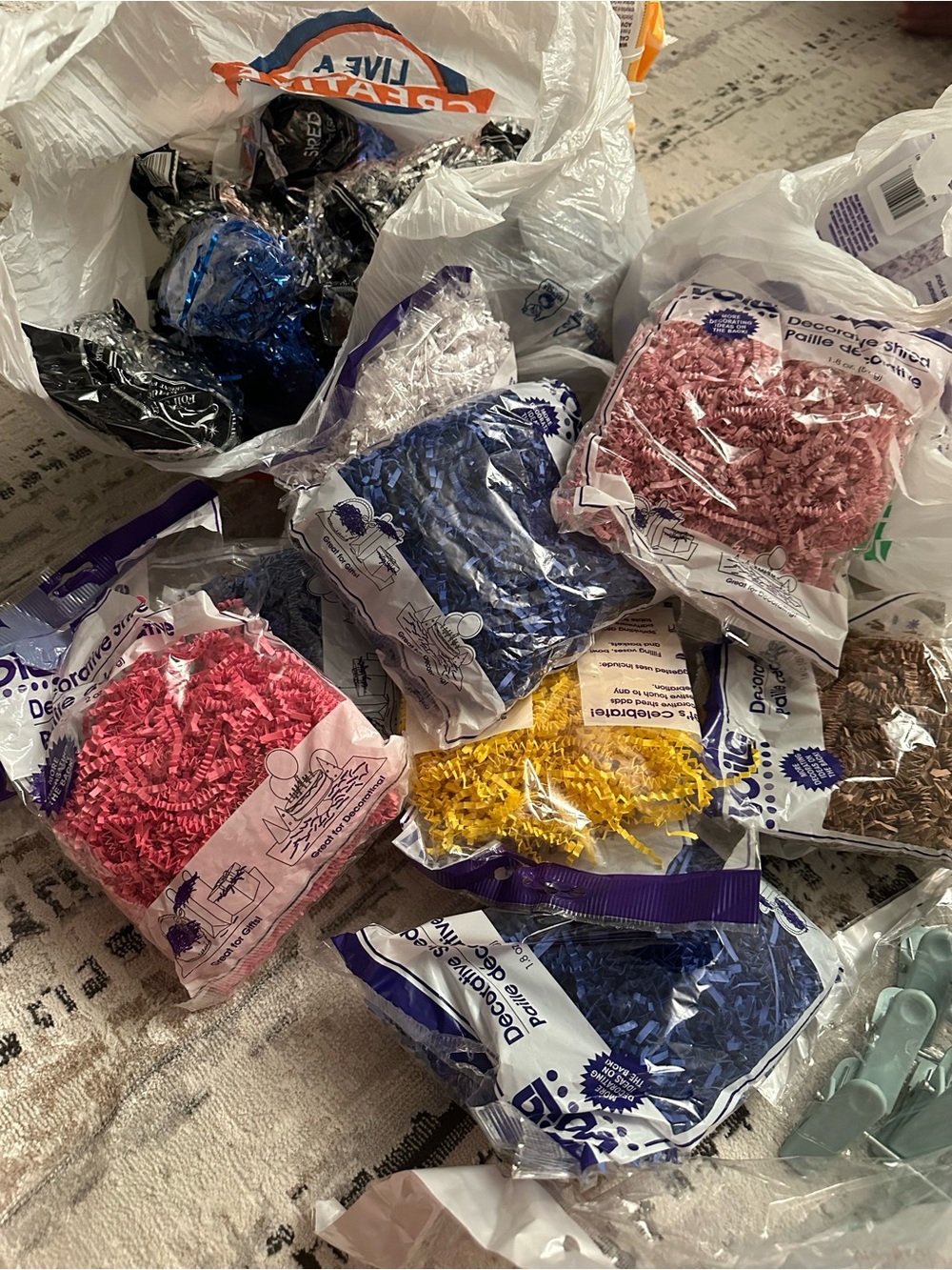 Decorative Paper Shred Filler - Assorted Colors